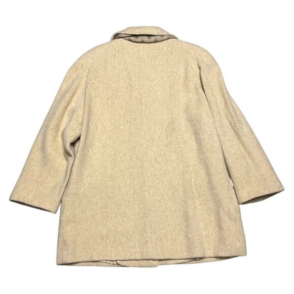 HERMAN KAY Vintage Wool Business Casual Winter Coat With SCARF Womens Petite XL - Picture 5 of 5